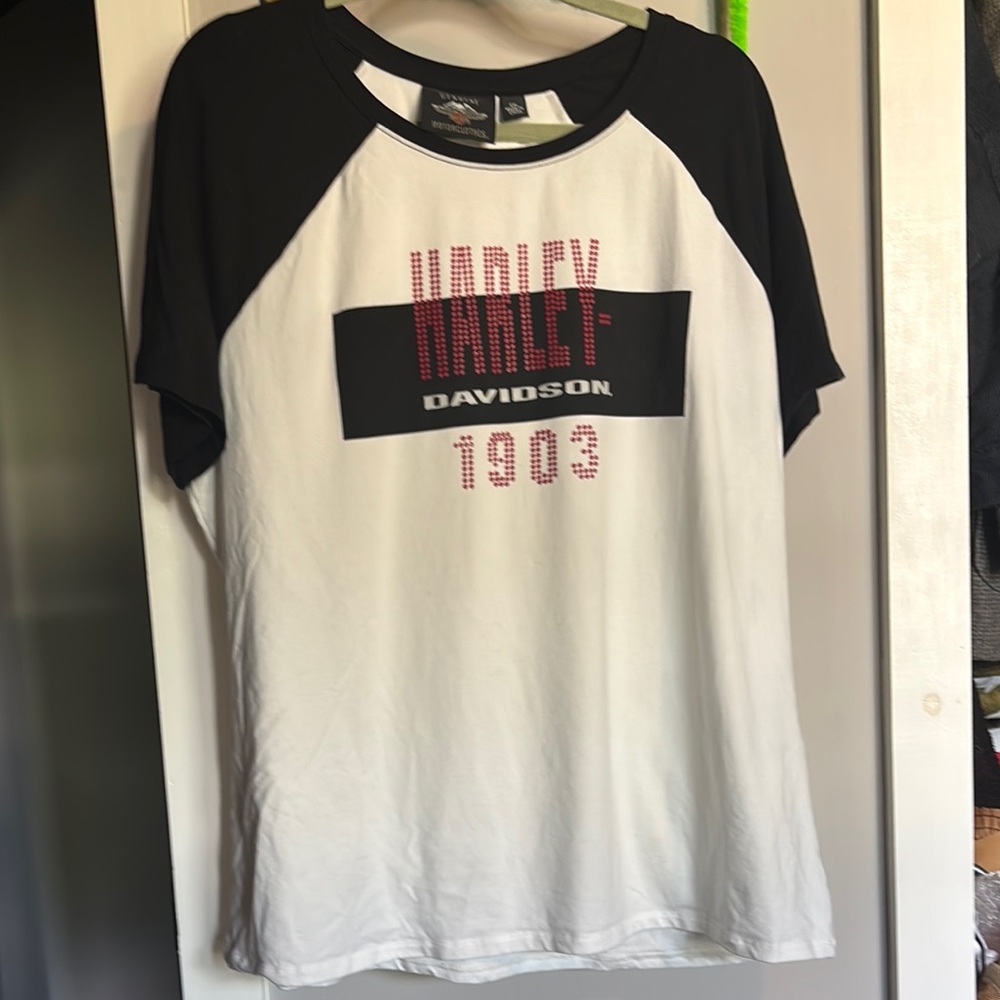 Harley Davidson Raglan T Shirt 2XL